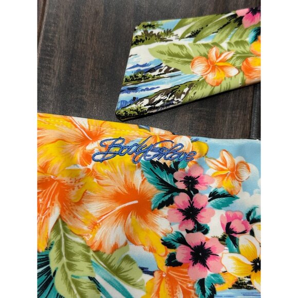 Body Glove Floral Gingham Reversible Bikini Tropical Print Swimwear Sz Medium - Picture 4 of 10